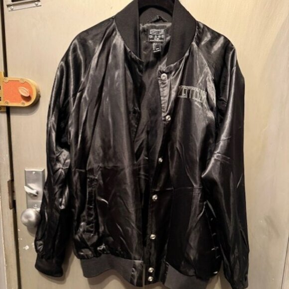 Retro Led Zeppelin Rare Limited Edition Black Satin Bomber / Varsity Tour Jacket - Picture 7 of 16